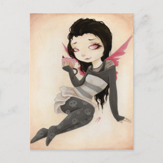 Bite-Vampire goth Cupcake Postcard Postkarte