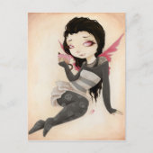 Bite-Vampire goth Cupcake Postcard Postkarte (Vorderseite)