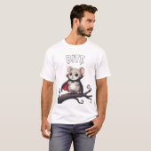 Bite – Vampire Mouse TinyFur Halloween Tee (Vorne ganz)