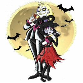 Bitelchus y Vampiros Freistehende Fotoskulptur