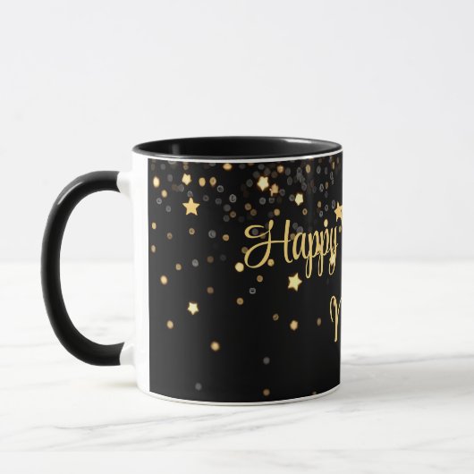 Bites & Bubbly New Years Eve Personalized Tasse (Links)