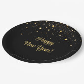 Bites & Bubbly Silvester Pappteller (Schrägansicht)