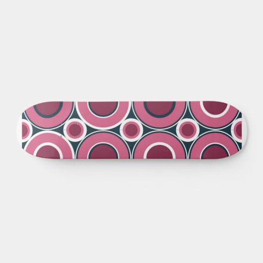 Bitesize Magenta Donuts mit weißer Marine Skateboard (Horizontal)