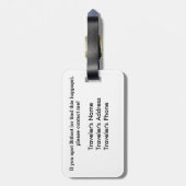 Bitfoot (der 8-Bitbigfoot) Gepäckanhänger (Rückseite vertikal)