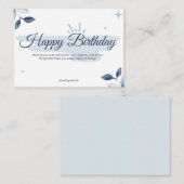 Bithday Cards Mitteilungskarte (Vorne/Hinten)