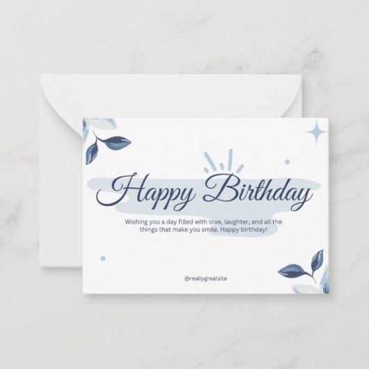 Bithday Cards Mitteilungskarte (Vorderseite)