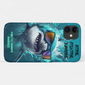 Biting Fighting Surviving Tourette's iPhone Case (Rückseite (Horizontal))
