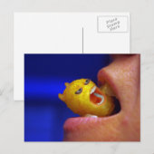 Biting Mini Potato Postkarte (Vorne/Hinten)