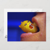 Biting Mini Potato Postkarte (Vorne/Hinten)