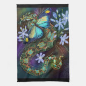 Bitis Nasicornis Butterfly Viper Art Geschirrtuch (Vertikal)