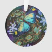 Bitis Nasicornis Butterfly Viper Art Ornament (Vorderseite)