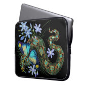 Bitis Nasicornis Butterfly Viper Laptopschutzhülle (Vorderseite Links)