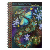 Bitis Nasicornis Butterfly Viper Notizblock (Vorderseite)