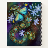 Bitis Nasicornis Butterfly Viper Notizblock (Rückseite)