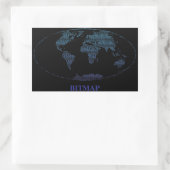 Bitmap Rechteckiger Aufkleber (Tasche)