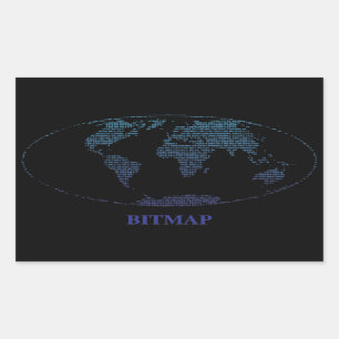 Bitmap Rechteckiger Aufkleber
