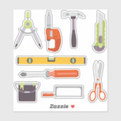 Bitraf - klistremerkeark verktøy aufkleber (Blatt)