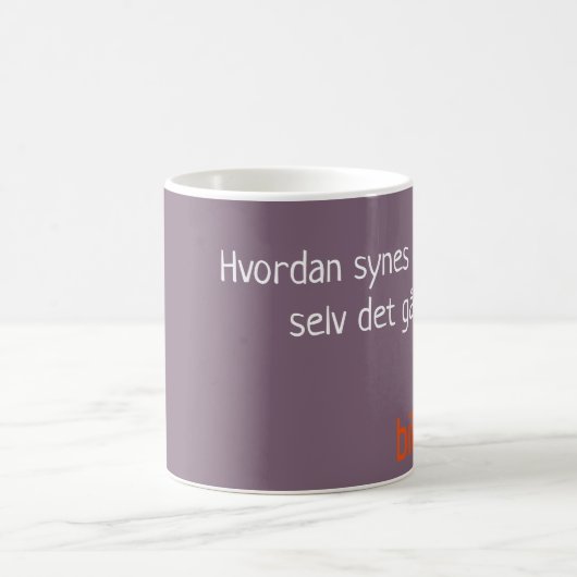 Bitraf kopp - hvordan synes du selv det går? kaffeetasse (Mittel)