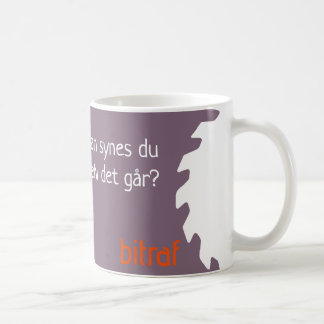 Bitraf kopp - hvordan synes du selv det går? kaffeetasse