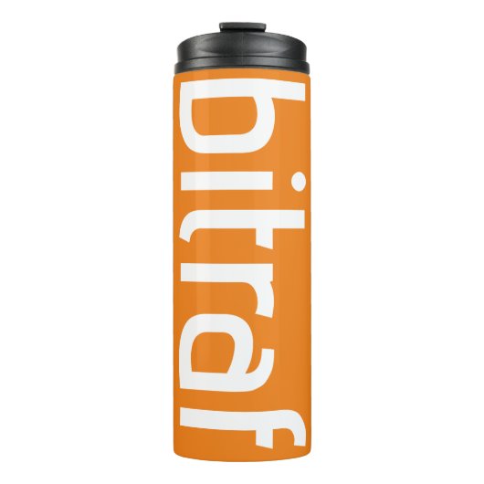 Bitraf - Tromkopp-enkel-Logo Thermosbecher (Vorderseite)