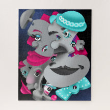 Bits and Pieces - Surreal Puzzle Faces Jigsaw