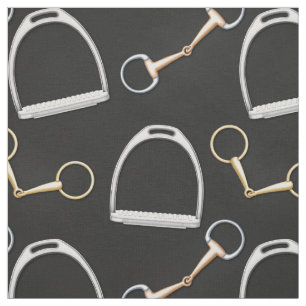 Bits and Stirrups Equestrian (groß) Stoff