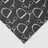 Bits and Stirrups Equestrian Seidenpapier (Ausschnitt)