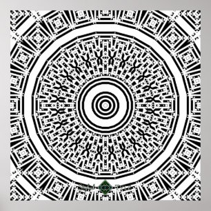 Bits Mandala Poster