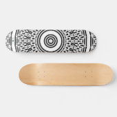 Bits Mandala Skateboard (Horizontal)