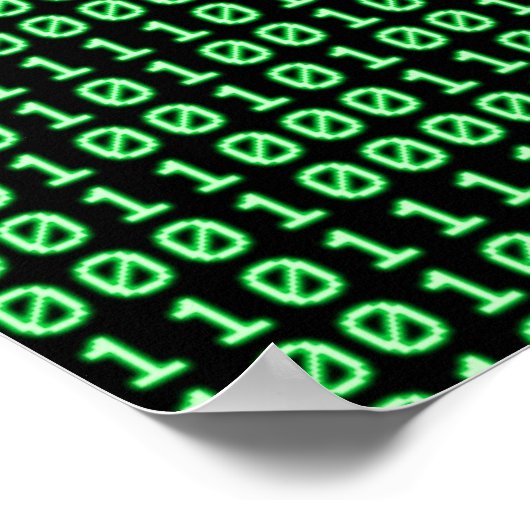 Bits-Muster Poster (Ecke)