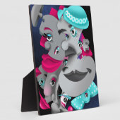 Bits & Pieces - Surreal Jigsaw Faces Artwork Fotoplatte (Seite)