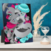 Bits & Pieces - Surreal Jigsaw Faces Artwork Fotoplatte (Seite)