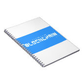 Bitschimmer-Blockkette Notizblock (Rechte Seite)