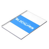 Bitschimmer-Blockkette Notizblock (Linke Seite)
