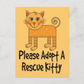Bitte Adoptier ein Geschenk für Katzenkätzchen Postkarte (Vorderseite)