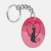 Bitte Adoptier, keine Haustiere zu kaufen Schlüsselanhänger (Vorderseite links)