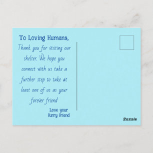 Bitte Adoptier mir Postkarte