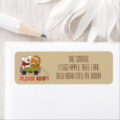 Bitte Adoptier Patch in Rusty Modern Christmas Toa (Insitu)