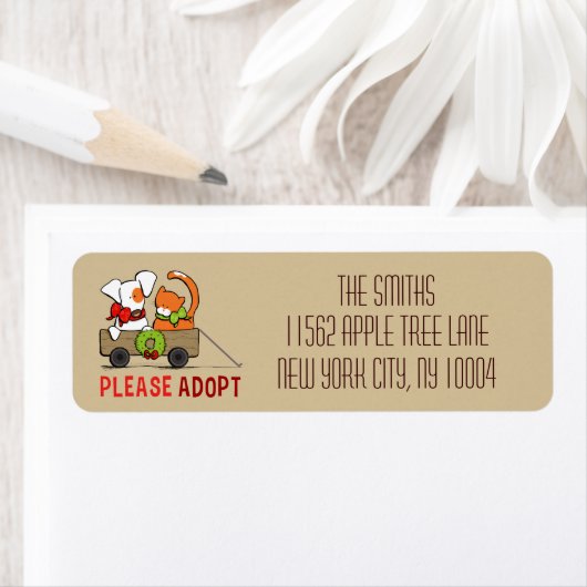 Bitte Adoptier Patch in Rusty Modern Christmas Toa (Insitu)