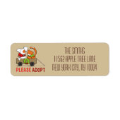 Bitte Adoptier Patch in Rusty Modern Christmas Toa (Vorne)