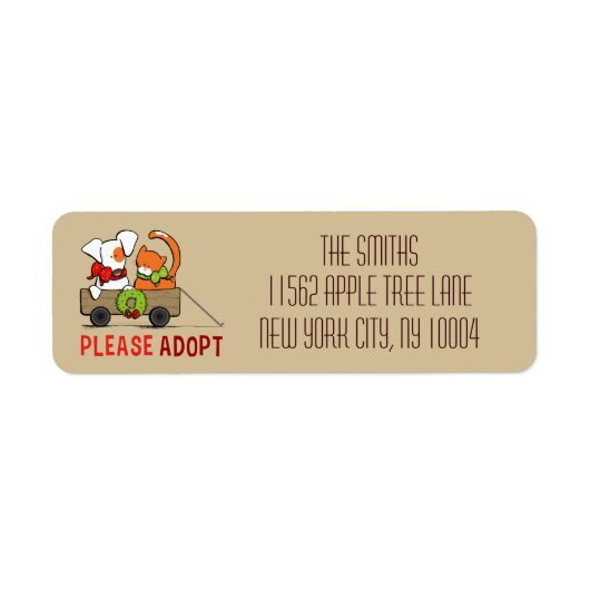 Bitte Adoptier Patch in Rusty Modern Christmas Toa (Vorne)