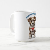 Bitte adoptiere mich – süße Illustration eines Ret Kaffeetasse (Vorderseite Links)
