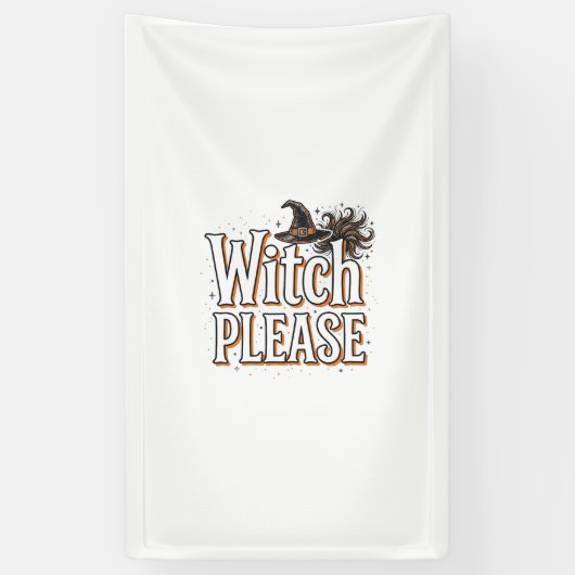 Bitte alte Hexe Halloween-Vektordesign_1 Banner (Vertikal)