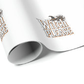 Bitte alte Hexe Halloween-Vektordesign_1 Geschenkpapier (Rolleneckpunkt)
