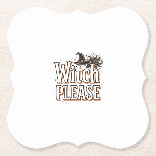 Bitte alte Hexe Halloween-Vektordesign_1 Untersetzer (Vorderseite)