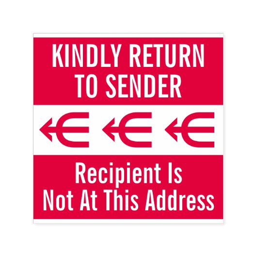 "BITTE AN DEN ABSENDER ZURÜCKSENDEN" Stempel (Design)