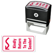 "Bitte an den Absender zurücksenden!" Stempel (Beispiel)