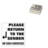 "BITTE AN DEN SENDER ZURÜCKKEHREN" "KEINE SOLCHE A GUMMISTEMPEL (Stempel)