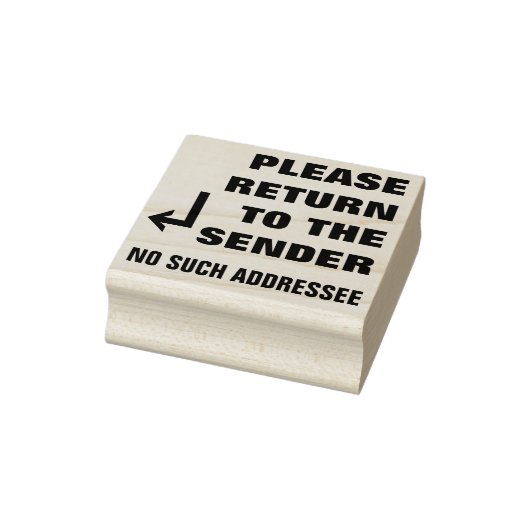"BITTE AN DEN SENDER ZURÜCKKEHREN" "KEINE SOLCHE A GUMMISTEMPEL (Stempel)