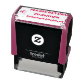 "BITTE AN DEN SENDER ZURÜCKKEHREN" "Unbekannter Em Permastempel (Produkt)